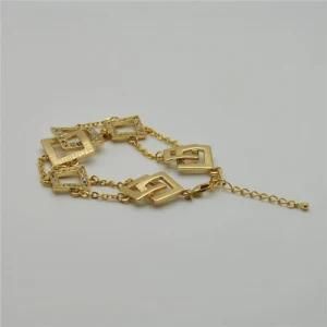 Jewelry Fashion Cheap Gold Plated Alloy Chain Bracelets Women Bracelet Jewellery (LA07168B1XS0002)