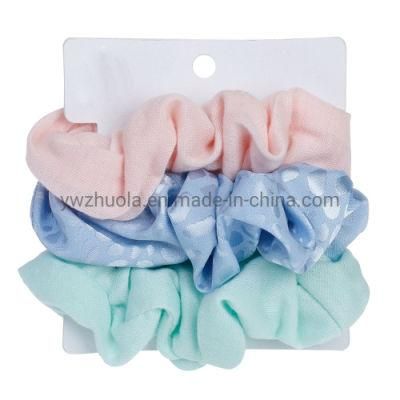 Satin Silk Hair Scrunchies Set for Ladies