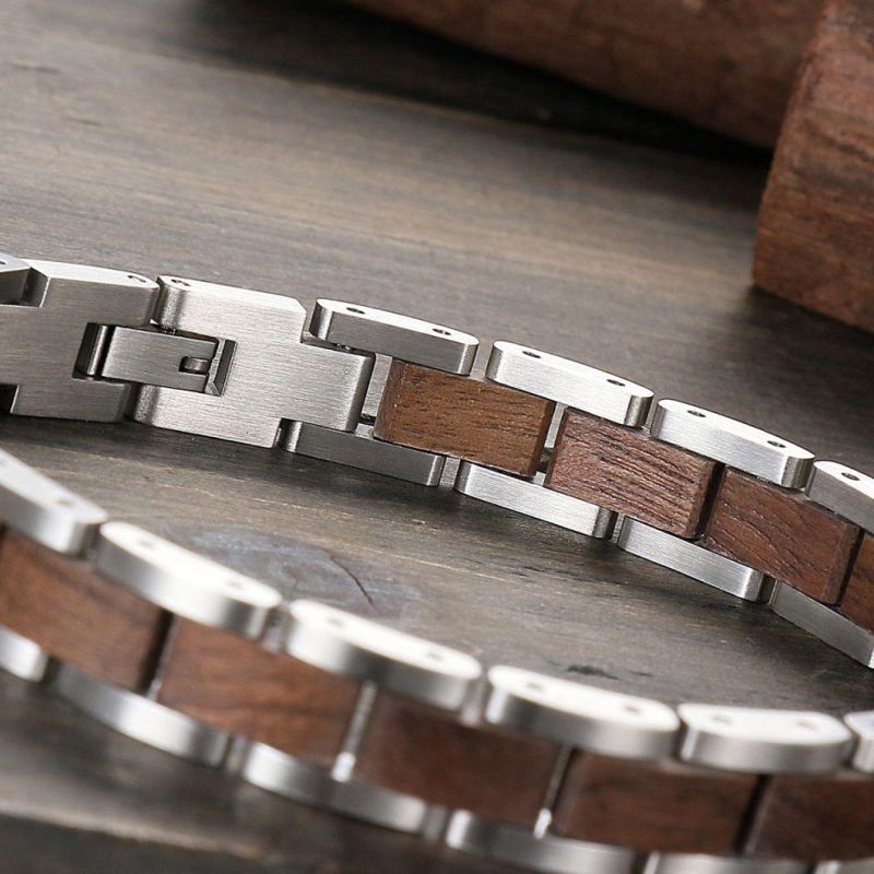 Valentine Gift Men Women Fashion Accessories Wooden Bracelet