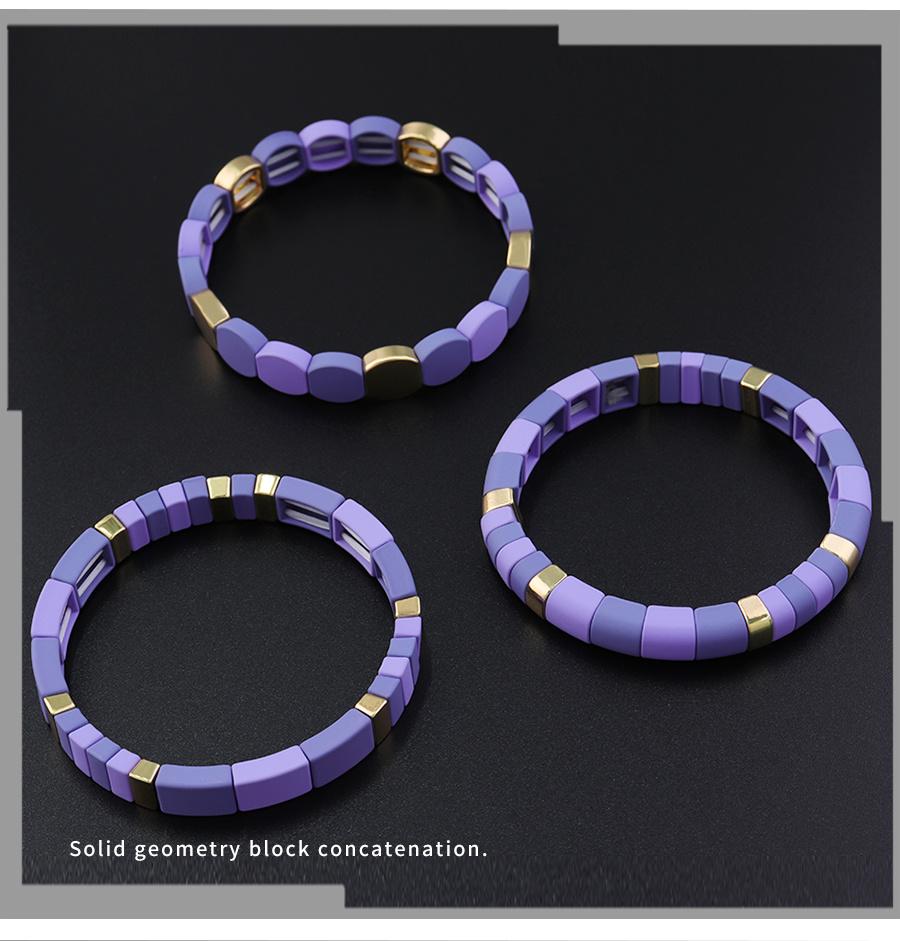 Purple Gold Two Color Bracelet