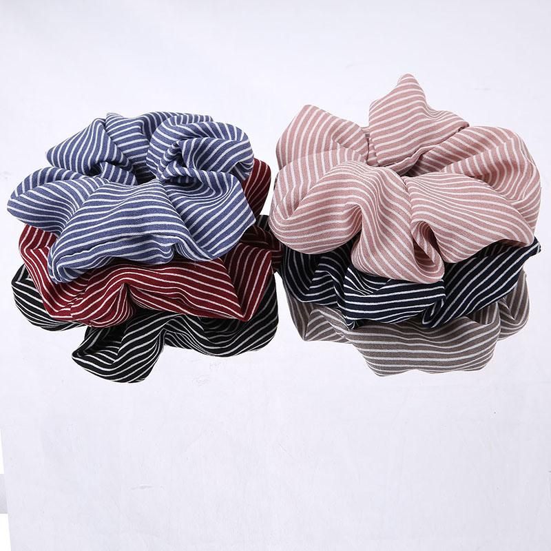 Elastic Classic Stripe Design Hair Scrunchies Hair Band