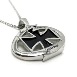 Man Jewelry Cross Tag Stainless Steel Necklace