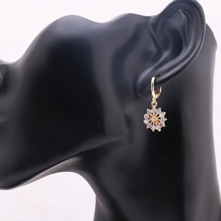 Imitation Costume Wholesale Fashion Gold Silver Stainless Steel Charm Jewelry with Earring Sets Pendant Necklace