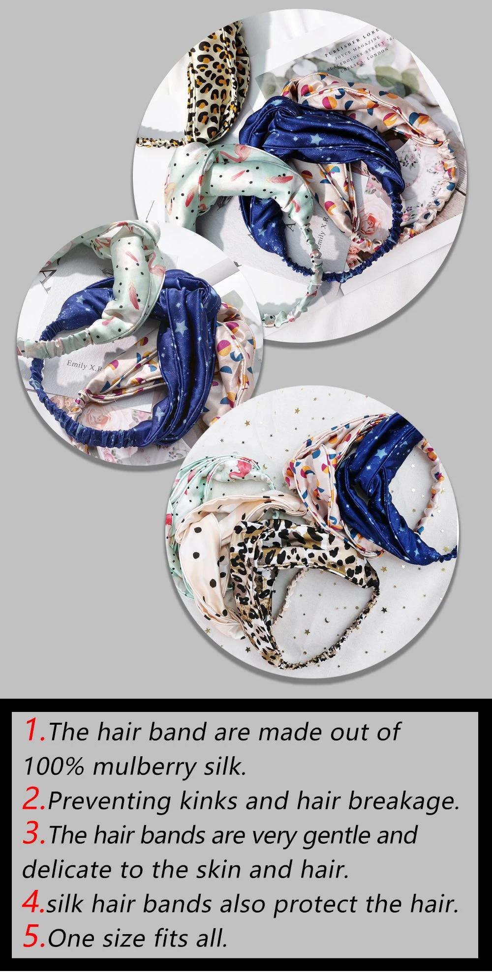 High Quality Pure Silk Handband for Girls Accept Customer Design