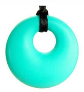 Green Jewelry BPA Free Silicone Teether Ring (BZ-SN003)