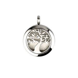 Essential Oil Tree of Life Locket Aromatherapy Diffuser Pendant Necklace