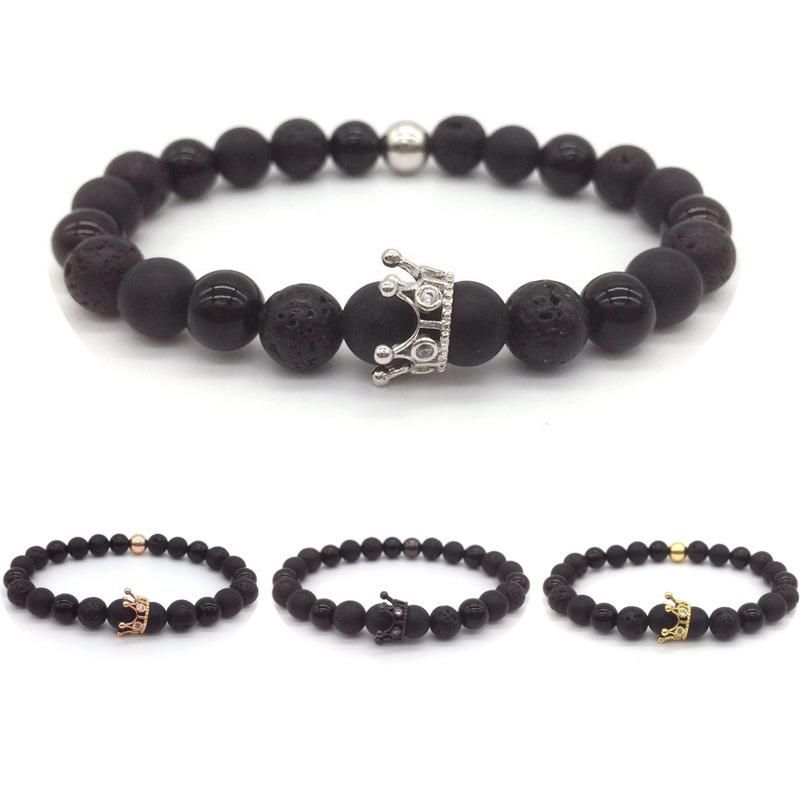 Promotion Gift Crown Men Beads Bracelet Men Bracelets