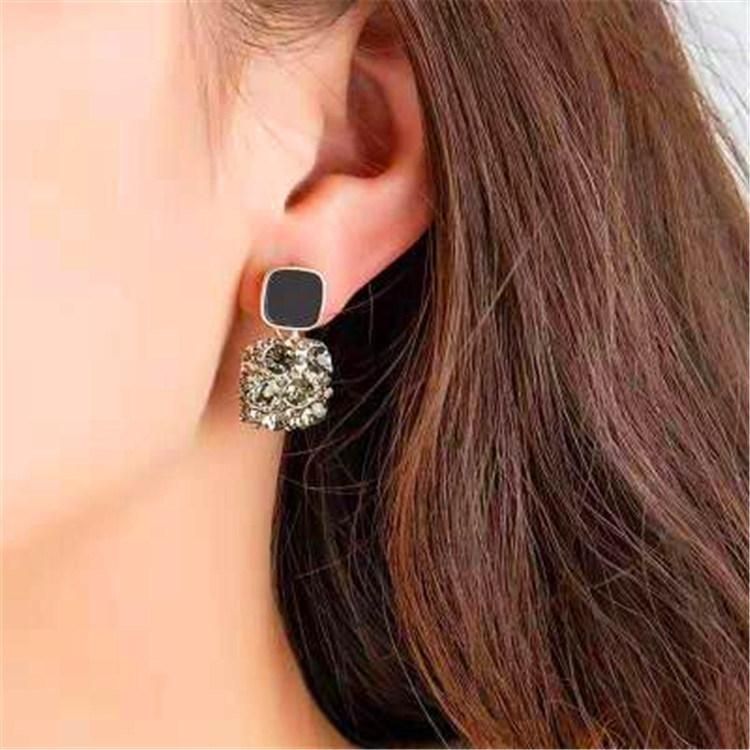 New Trendy Style Full Diamond Layered Earring