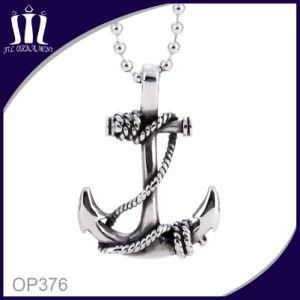 Anchor Pendant with Ball Chain Necklace