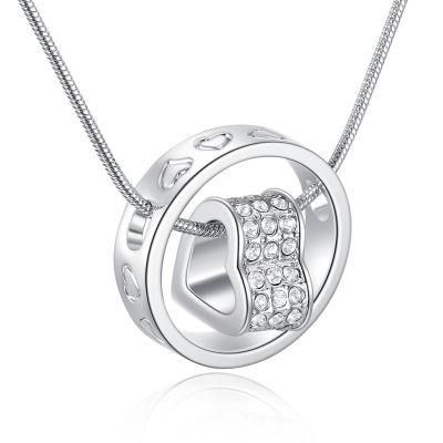 Fashion Lady Austria Love Crystal Necklace Jewelry