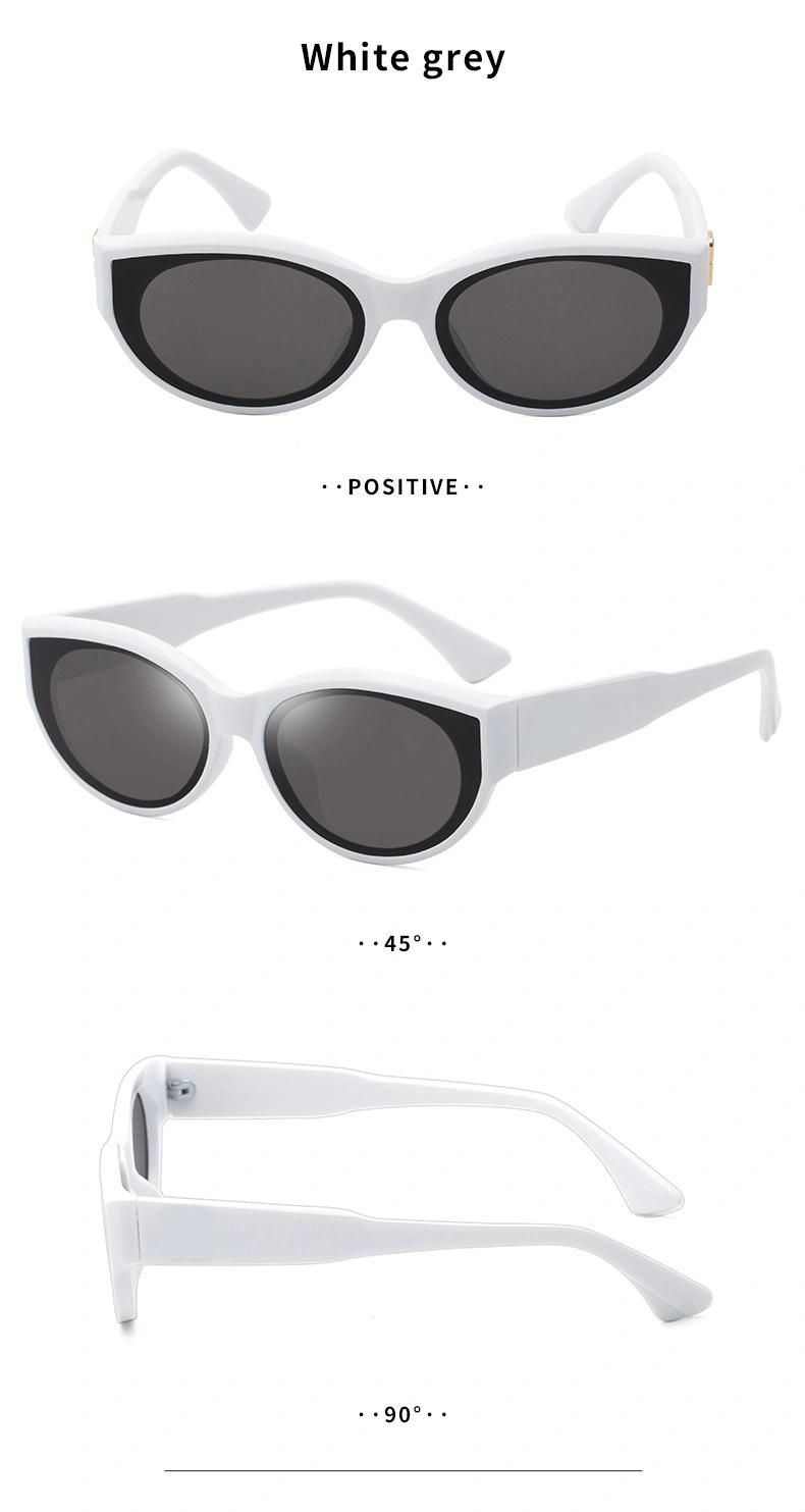 Women Lady Cheap Wholesale Hot Selling Sun Glasses UV400 Lenses Custom Cat Eye Frame Trendy Fashion Sunglasses