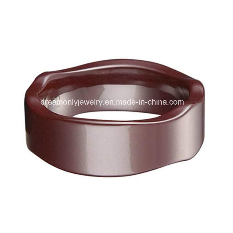 Unique Square Ceramic Jewelry Ring Design