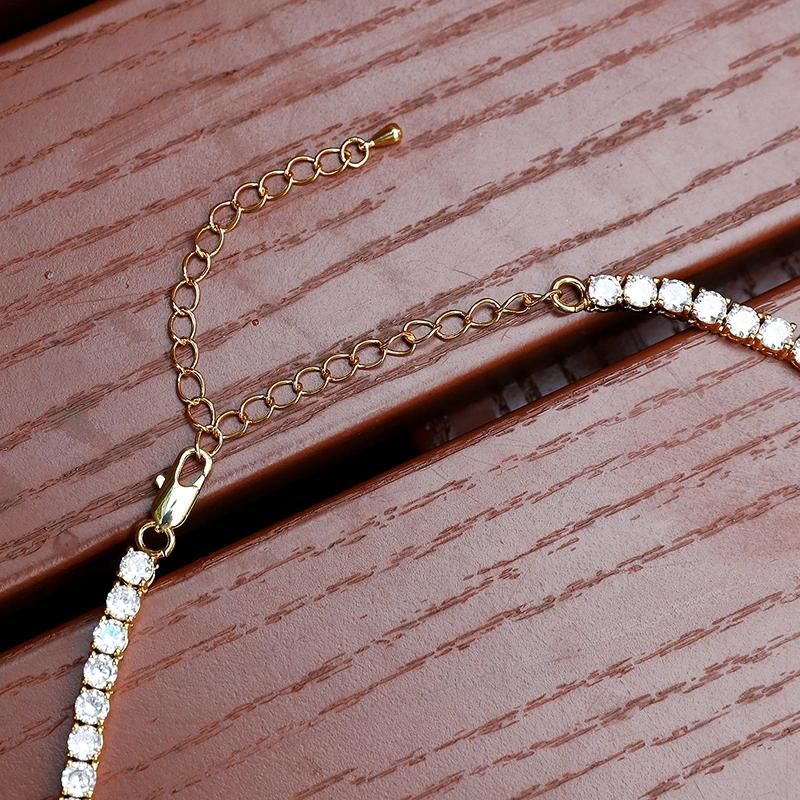 Women Choker Silver Pendant Tri Color Italian Necklace