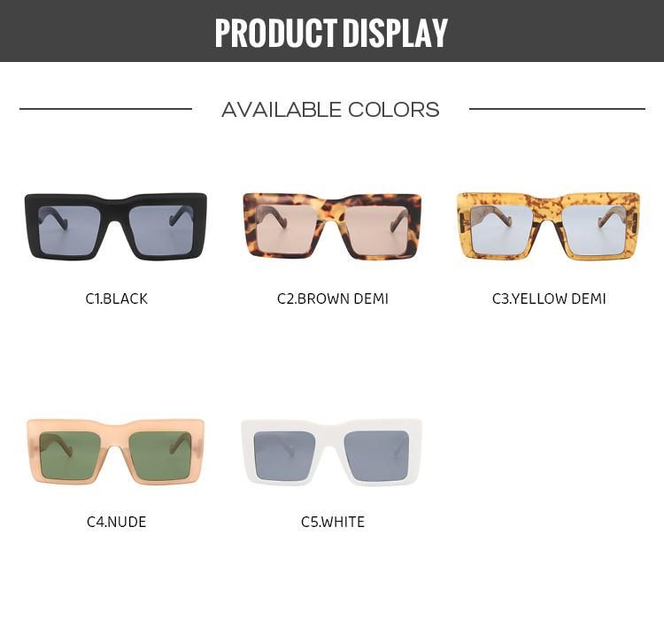 2022 New Arrivals Women Men Oversized Square Big Frame Sunglasses Shades Cheap Sunglasses