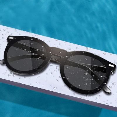 Polarized Sunglasses for Men Rimless Frame Driving Sun Glasses