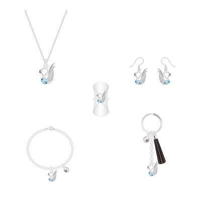 Hot Sale Fashion Classic Blue Swan Goddess Must Jewelry Set