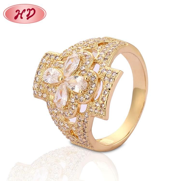 18K Gold Plated Fashion Wedding Engagement Man Jewelry Stainless Steel Silver Finger Rings Design