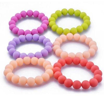 OEM Candy Color Silicone Bead Bracelets