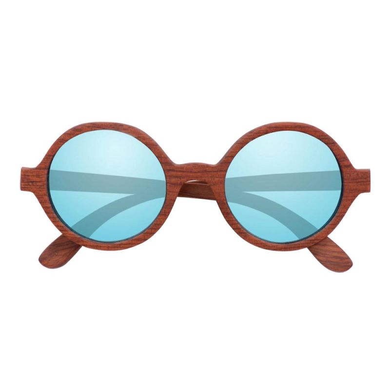 China Suppliers Vintage Women OEM Color Lens Wooden Sunglasses