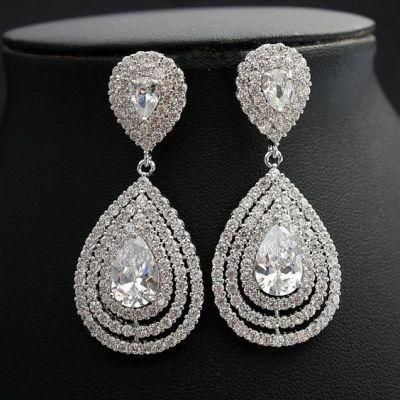 Wedding Earring Jewelry, Bridal Earring Jewelry, CZ Earring Jewelry
