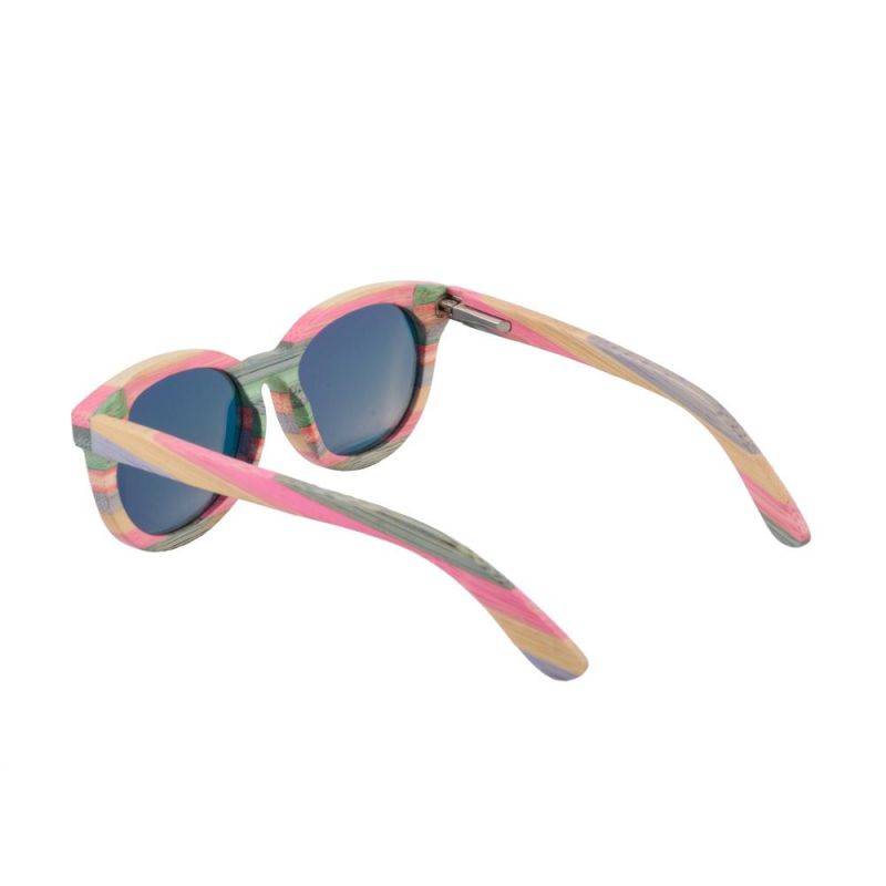 Fashion Women Brand Your Own Colorful Bamboo Sunglasses