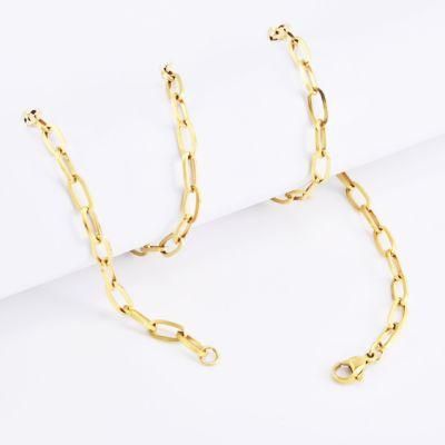 Wholesale Gold Plated Necklace Square Wire Cable Chain for Bracelet Necklace Jewelry Making
