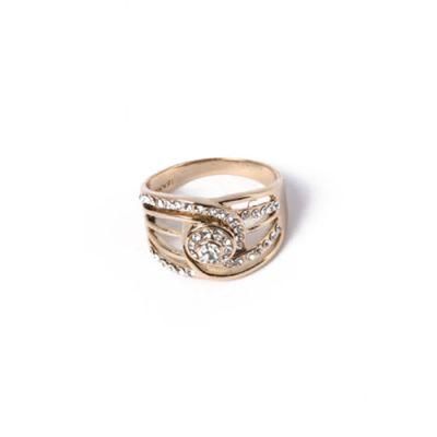 Universal Fashion Jewellery Gold Plating Ring with Rhinestone