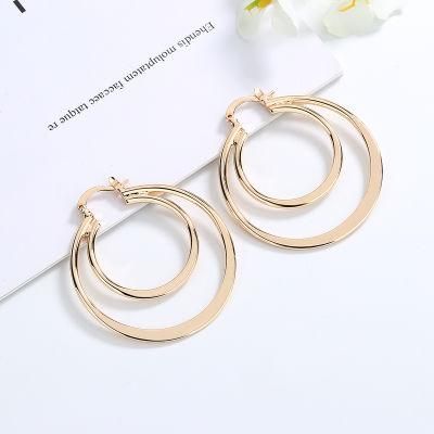Costume Jewellry Youth New Trendy Simple Copper Alloy Pendant Earrings for Women