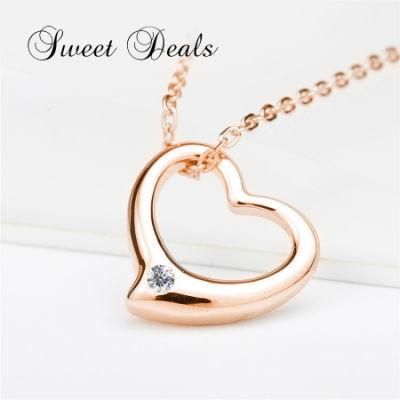 Heart Necklace Simple Pendant Fashion Jewelry