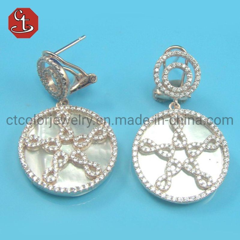 Fashion Jewelry Shell Pearl Earring Star Earring Mother of Pearl Earring for Women