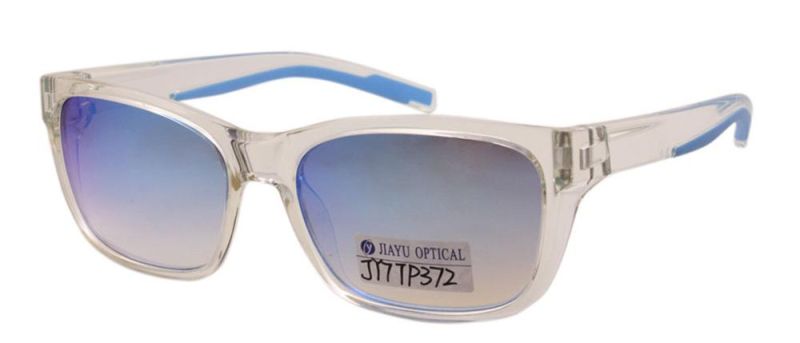 Anti Slip Polarized Outdoor Ttransparent Frame Mirror UV400 Plastic Sunglasses