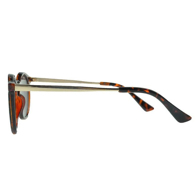 2017 Factory Directly Round Shape Fashion Sunglasses with Metal Temples