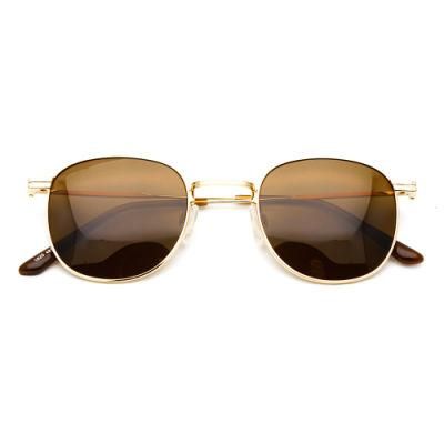 2022 Trendy Simple Design Metal Frame Shades Polarized Fashion Sunglasses