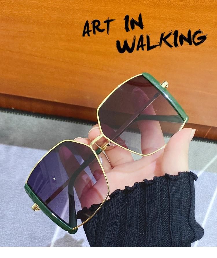Sunglasses Metal Irregular Frame Sunglasses Ladies′ Fashion Style