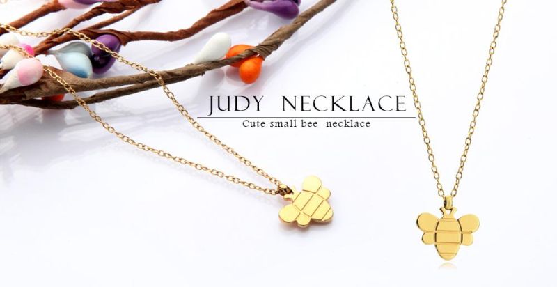 Wholesale Trendy Beauty Jewelry Custom Bee Cuban Chain Necklace