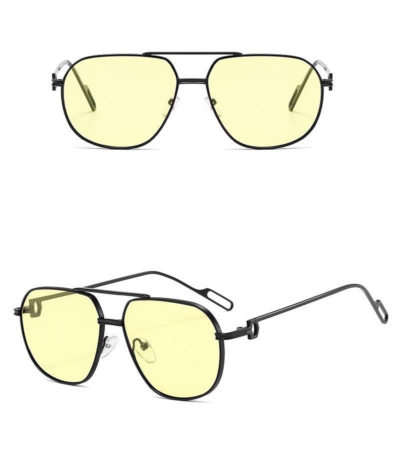 Metal Ocean Lens Sunglasses Retro Fashion Sunglasses
