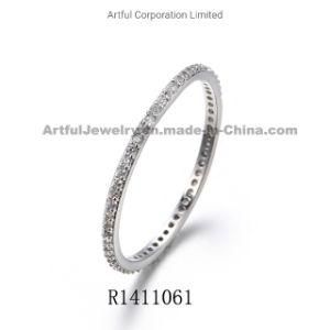 New Fashion Type Silver Prong Silver Ring