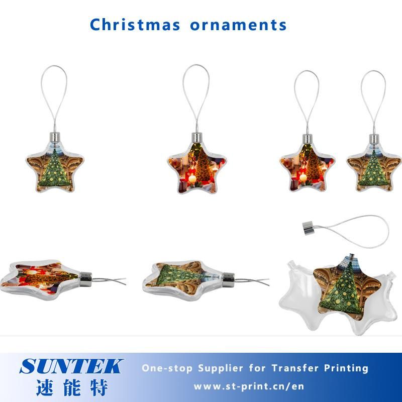 Blank Star Shape Christmas Pendants for Sublimation