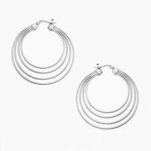 Yongjing Jewelry Stainless Steel Fashion Hoop Earrings (YJ-E0009)
