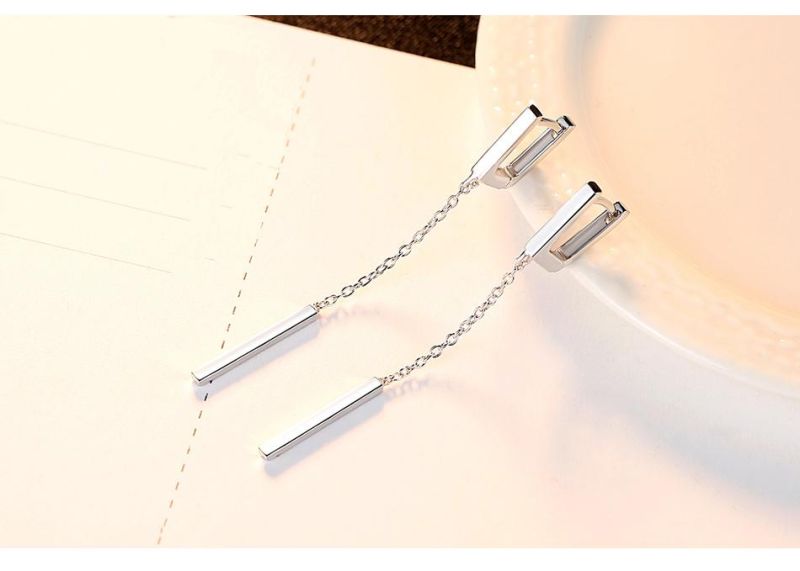 Fashion Accessories 925 Sliver Drape Jewelry Eardrop