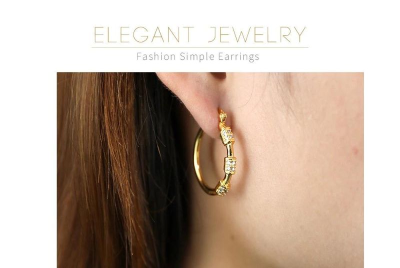 Hot Sale Fashion 100%Copper Ear Simple Style Round Earrings