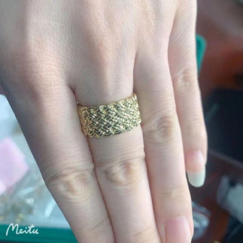 New Arrival Fashion Jewelry 925 Sterling Silver Jewelry Gold Plated Manufacturer High Quality Ring