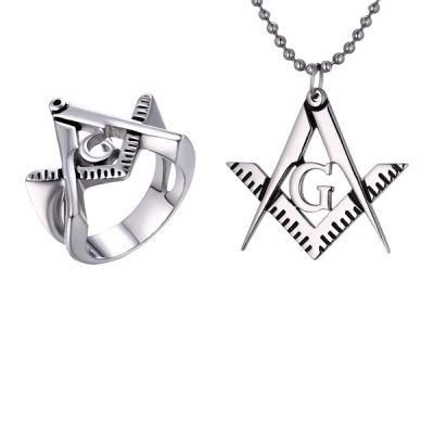 Fashion Custom Steel Masonic Ring