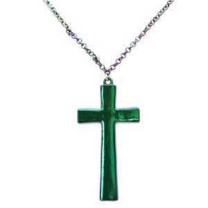 Fashion Jewelry Accessories Hematite Cross Pendant Necklace for Women