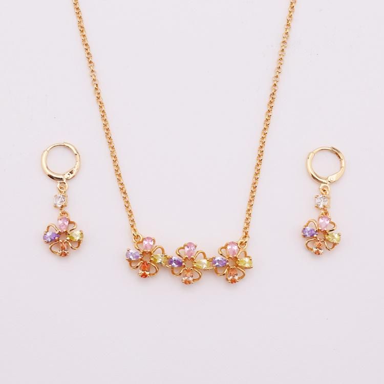 Costume Fashion 14K 18K Gold Plated Imitation Jewelry Set