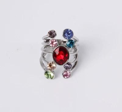 Multiple Color Stones Fashion Jewelry Ring