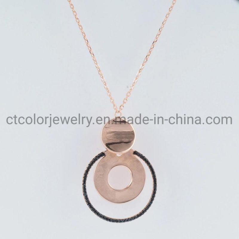 OEM Fashion Jewelry 925 Sterling Silver Necklace Silver Pendant Jewelry Chain Necklace for Women