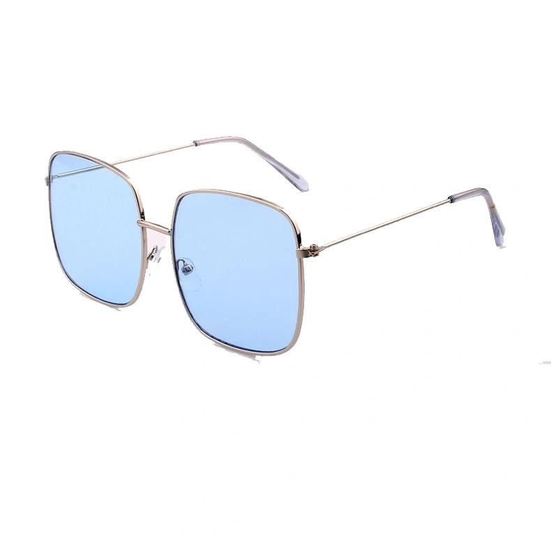 2018 Hot Selling Square Shape Fashion Metal Sunglasses