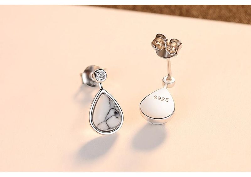 Exquisite Amber Earrings 925 Sterling Silver Ear Stud