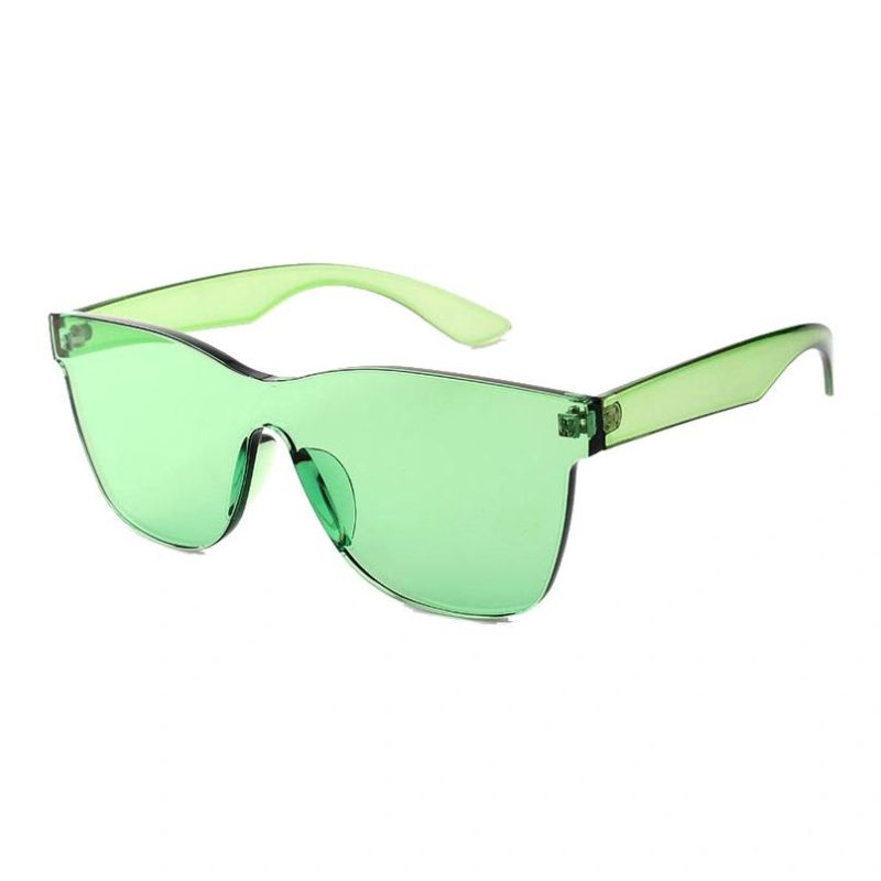 2017 Hot Selling One Piece Injection Sunglasses with Colorful